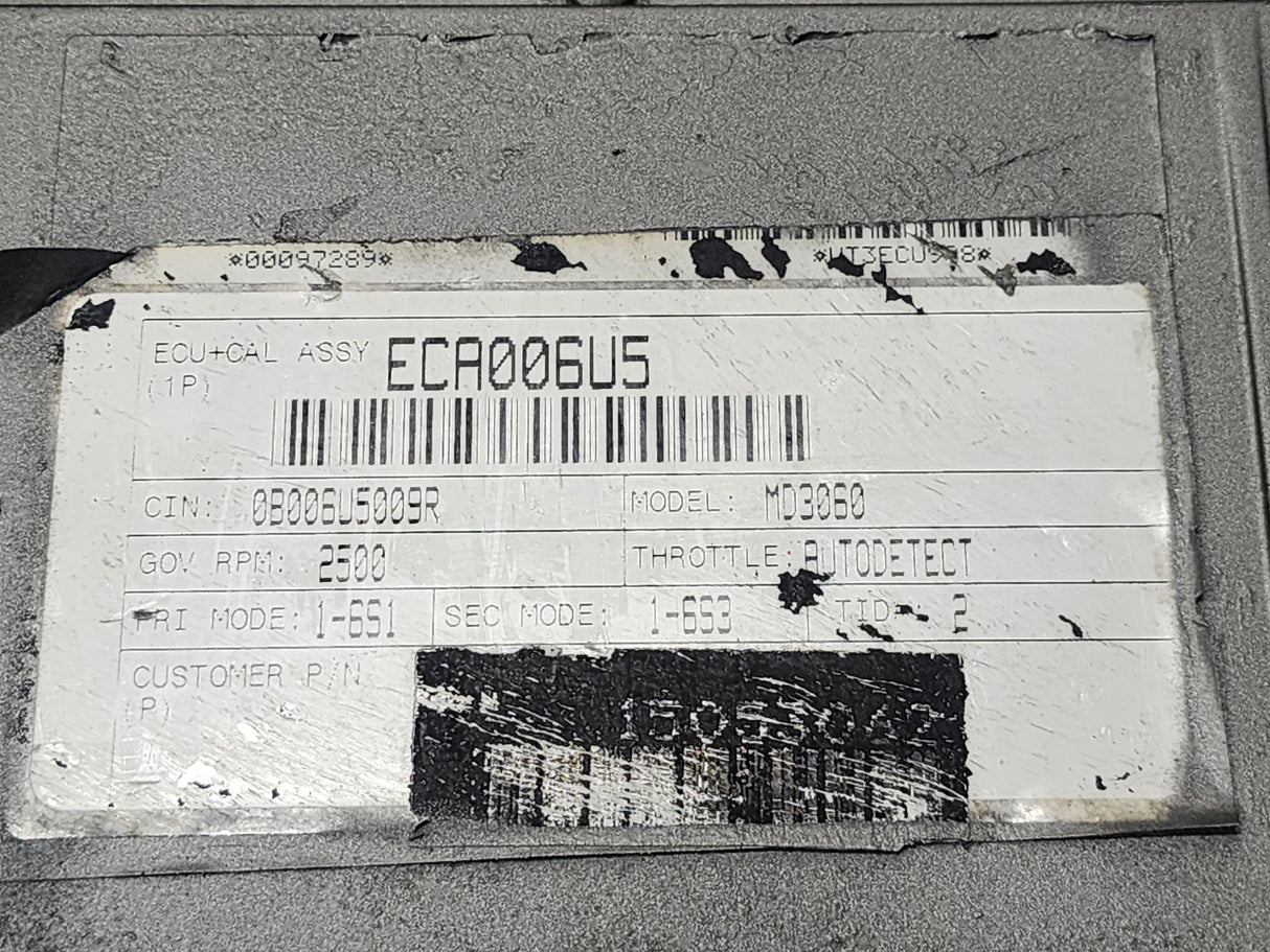 Allison MD3060 TCM, Model No. WT3ECUA908, Pulled off Model MD3060