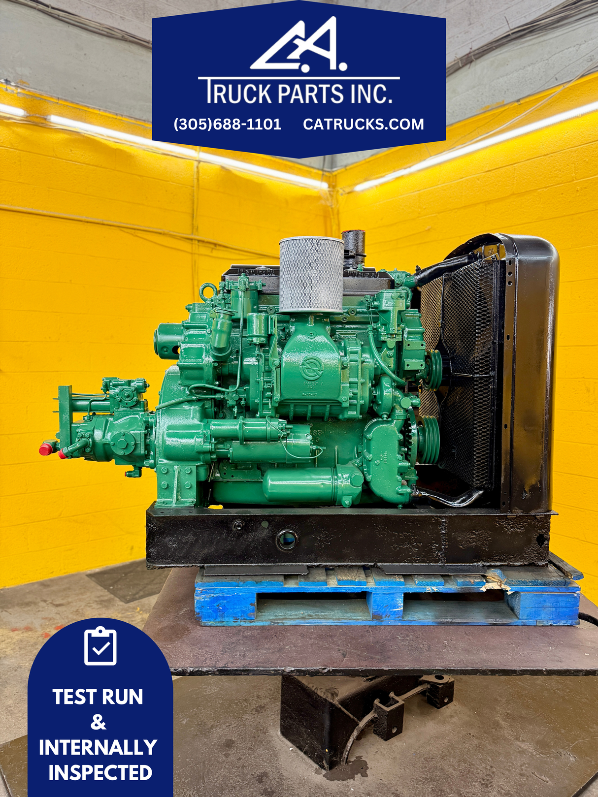 Detroit 4-71 Diesel Engine For Sale, NATURAL w/ Radiator