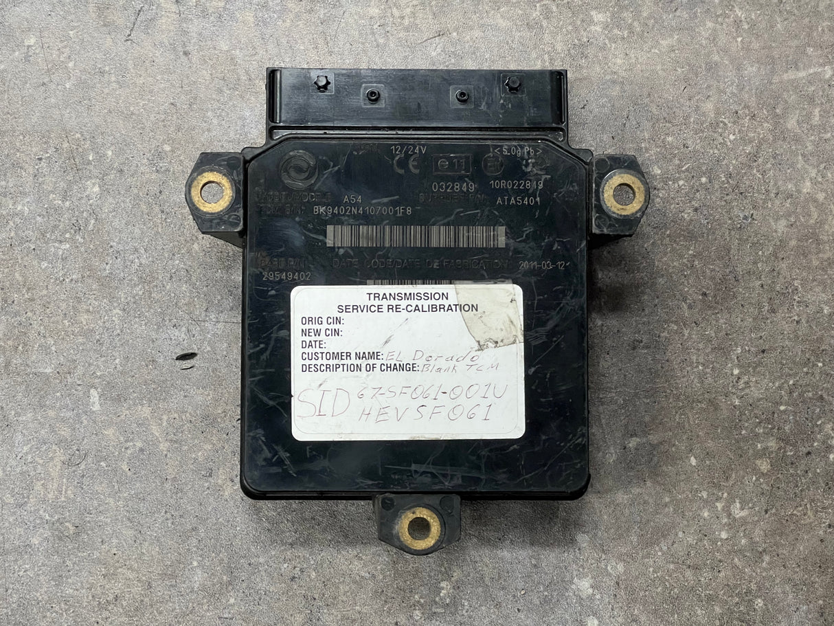 2011 Allison Transmission Control Module (TCM) Part # 29549402 For Sale