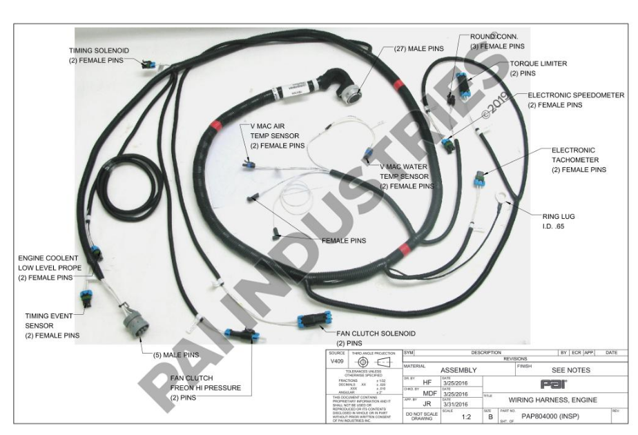 Mack 41MR4401AM Wiring Harness - CA Truck Parts, Inc.