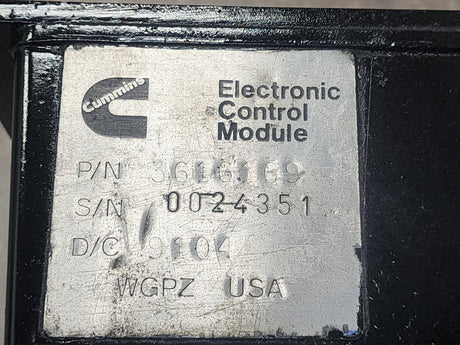 Cummins L10 ECM Part # 3616169