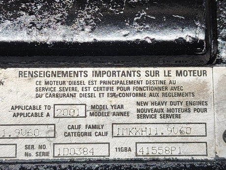 2001 OEM Mack ETEC E7-300 4MR2780 Diesel Engine Valve Cover 337GB537 For Sale