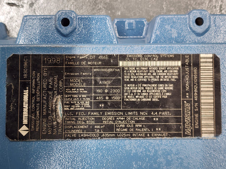 1998 OEM International DT466E Valve Cover 1824738C2 For Sale