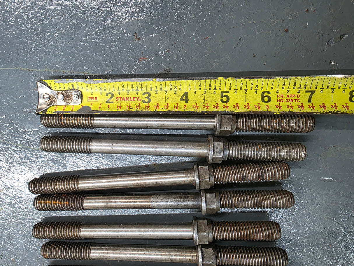 Cummins BigCam Engine (Jake) Brakes Stud Bolts w/ Washers Set of 18, M10-1.5, 6 - 8 1/8" , 12 - 7 1/8"