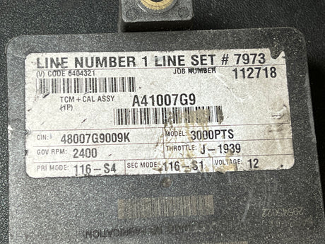 2008 Allison 3000PTS Transmission Control Module (TCM) ATA4103 Part # 29545322