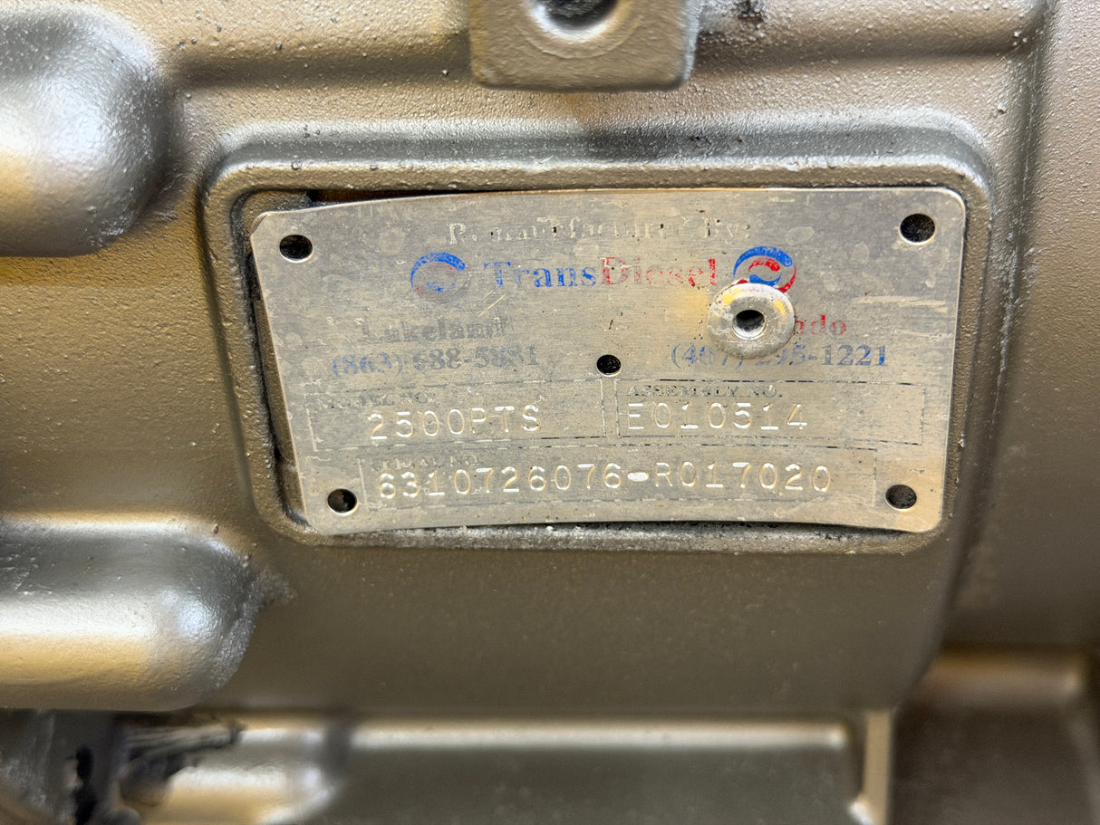 2006 Allison 2500PTS Transmission For Sale, 2500 PTS