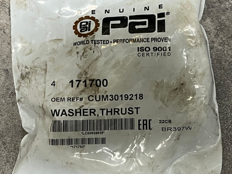Cummins ISX Camshaft Gasket Kit 171700