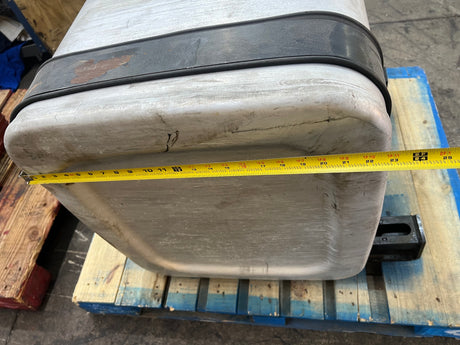 Mack D-Shape Aluminum Fuel Tank Dimensions: 34" L x 23" W x 25" H For Sale