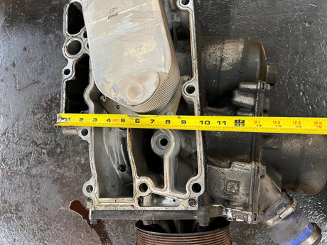 Detroit DD13 Oil Filter Housing / Thermostat / Water Pump Module Part # A 471 180 38 10 ZGS 001, A4711803810ZGS001