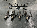 2004 Isuzu 4HK1-TC Denso 5471 / 7031 Fuel Injectors w/ Glow Plugs & Wiring Harness w/ Bolts