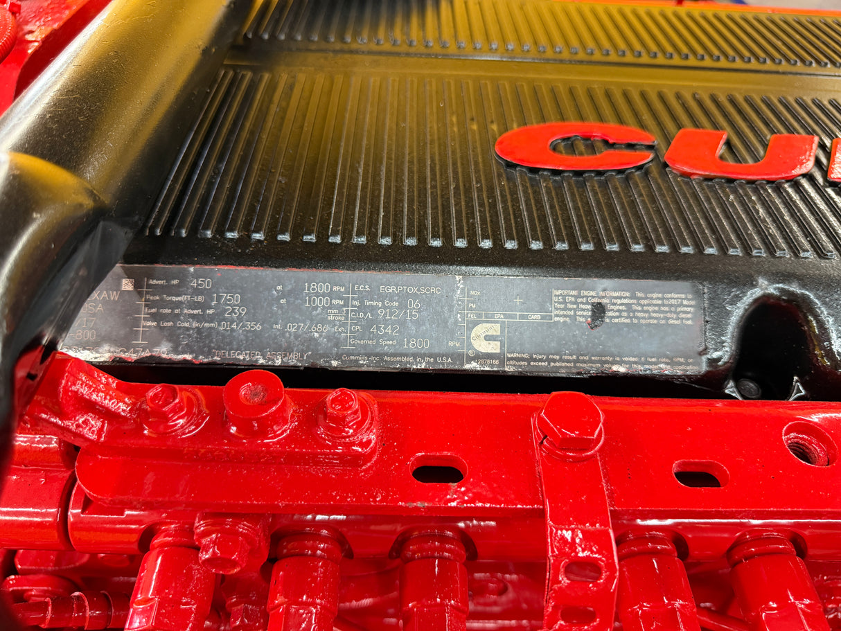 2017 Cummins X15 Diesel Engine For Sale, CPL: 4342