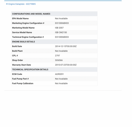 Cummins ISB ECM Part # 4943134