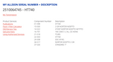 Allison HT740 D Transmission For Sale, HT740D