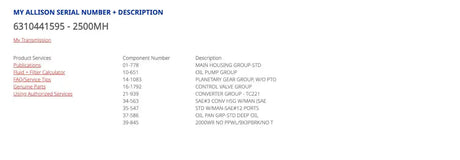 Allison 2500MH Transmission For Sale, 2500 MH