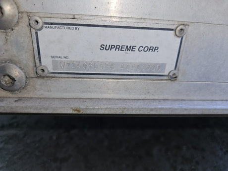Box Van Supreme Corp Truck Bodies 24.5Ft Trailer For Sale, 24Ft (L) x 92in (W) x 92in (H)