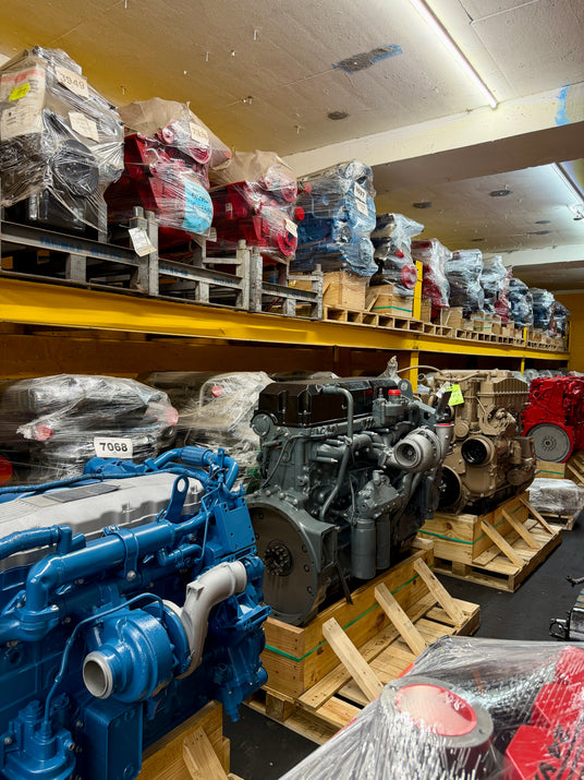 engines inside ca truck parts 75000 square foot warehouse